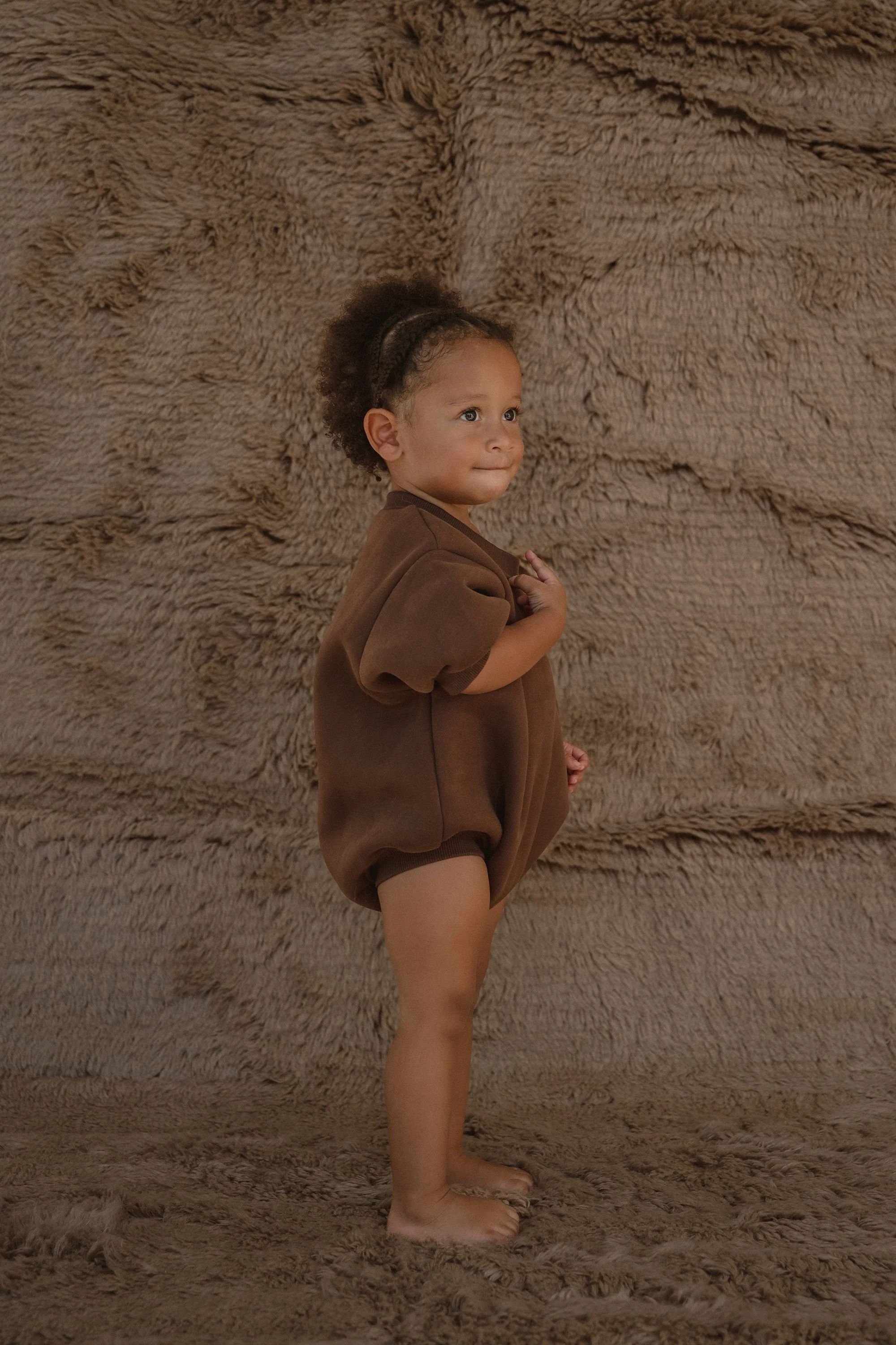 Logo Romper- Chocolate - Image 2