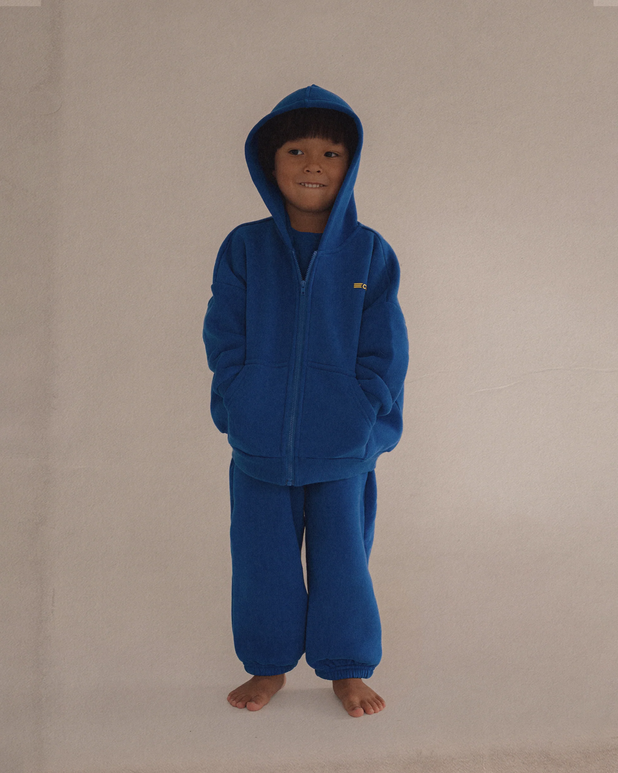 Primary Zip Hoodie - Blue - Image 3