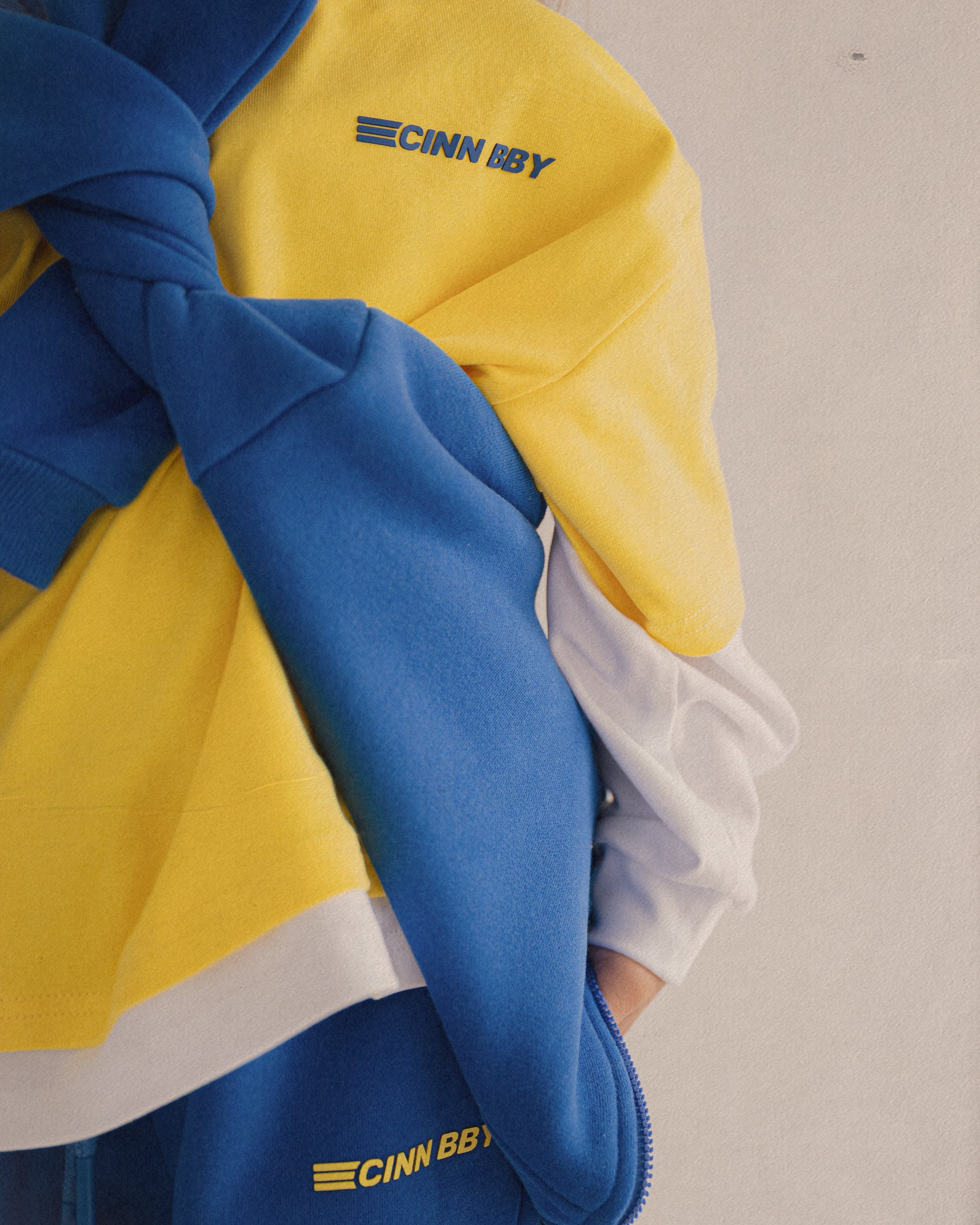 Primary Zip Hoodie - Blue - Image 4