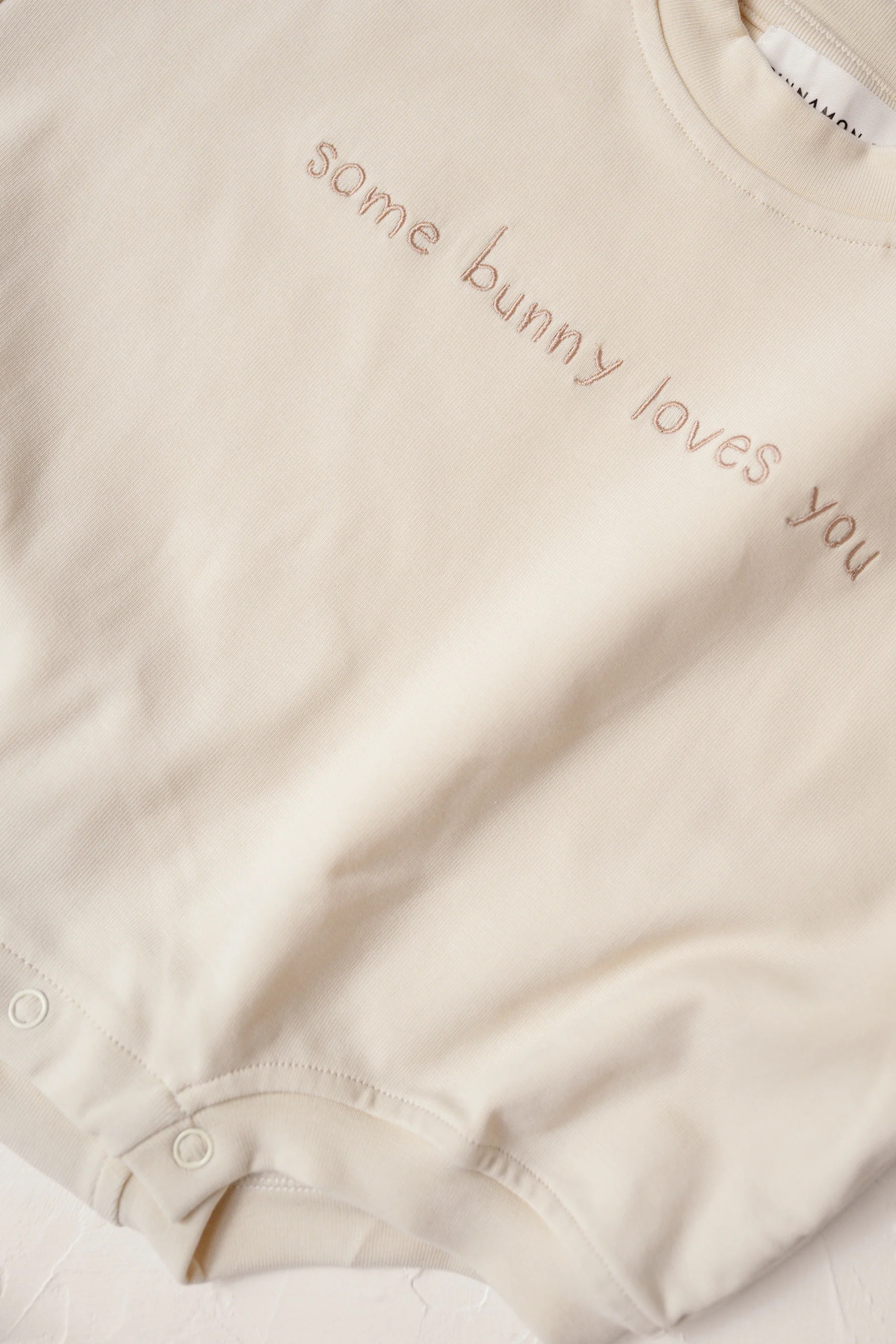 Some Bunny Loves You Tshirt Romper - Image 3